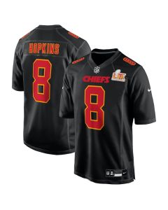DeAndre Hopkins 8 Kansas City Chiefs Super Bowl LIX Fashion Game Jersey – Carbon Black