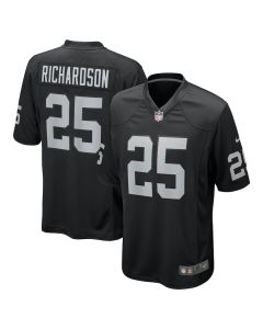 Decamerion Richardson 25 Las Vegas Raiders Team Game Men Jersey – Black