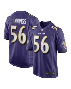 Deion Jennings 56 Baltimore Ravens Team Game Men Jersey – Purple