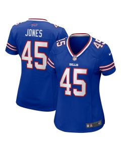 Deion Jones 45 Buffalo Bills Women’s Game Jersey – Royal