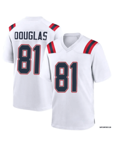 Demario Douglas 81 New England Patriots Game Men Jersey – White