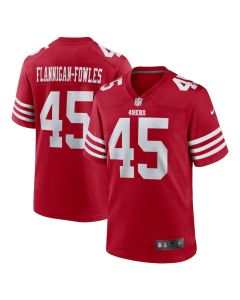 Demetrius Flannigan-Fowles 45 San Francisco 49ers Game Men Jersey – Scarlet