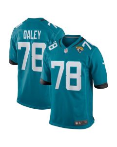 Dennis Daley 78 Jacksonville Jaguars Team Game Men Jersey – Teal
