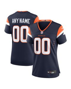 Denver Broncos Custom Alternate Game Women Jersey – Navy