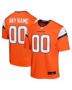 Denver Broncos Custom Game YOUTH Jersey – Orange