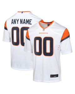 Denver Broncos Custom Game YOUTH Jersey – White