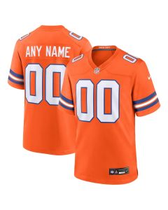 Denver Broncos Mile High Collection 1977 Throwback Custom Game Men Jersey – Orange
