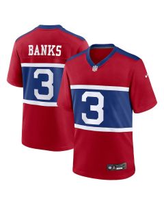 Deonte Banks 3 New York Giants Alternate Player Game YOUTH Jersey – Century Red