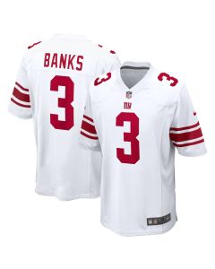 Deonte Banks 3 New York Giants Game Men Jersey – White