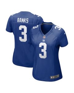 Deonte Banks 3 New York Giants Women Game Jersey – Royal