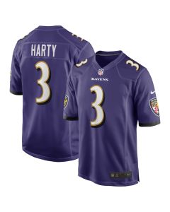 Deonte Harty 3 Baltimore Ravens Team Game Men Jersey – Purple