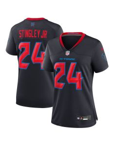 Derek Stingley Jr. 24 Houston Texans Alternate Game Women Jersey – Navy