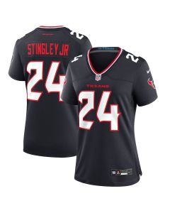 Derek Stingley Jr. 24 Houston Texans Women Game Jersey – Navy