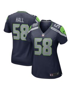 Derick Hall 58 Seattle Seahawks Women Game Jersey – College Navy