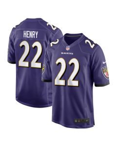 Derrick Henry 22 Baltimore Ravens Game Men Jersey – Purple