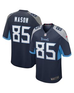 Derrick Mason 85 Tennessee Titans Men Game Retired Jersey – Navy