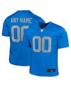 Detroit Lions Alternate Custom Game YOUTH Jersey – Blue