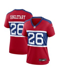 Devin Singletary 26 New York Giants Women’s Alternate Player Game Jersey – Century Red