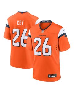 Devon Key 26 Denver Broncos Team Game Men Jersey – Orange