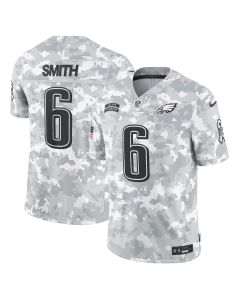 DeVonta Smith 6 Philadelphia Eagles 2024 Salute to Service Limited Men Jersey – Arctic Camo