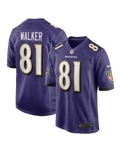 Devontez Walker 81 Baltimore Ravens Team Game Men Jersey – Purple