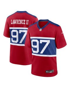 Dexter Lawrence II 97 New York Giants Alternate Game Men Jersey – Century Red