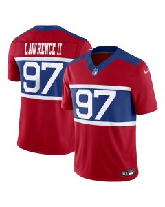 Dexter Lawrence II 97 New York Giants Alternate Vapor F.U.S.E. Limited Men Jersey – Century Red