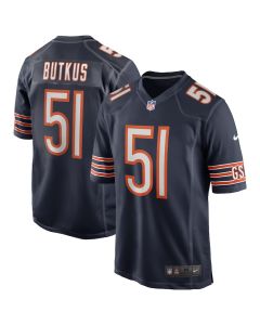 Dick Butkus 51 Chicago Bears Men Game Retired Jersey – Navy