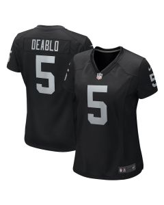 Divine Deablo 5 Las Vegas Raiders Women Game Jersey – Black