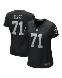 DJ Glaze 71 Las Vegas Raiders Women’s Game Jersey – Black
