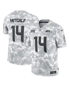 DK Metcalf 14 Seattle Seahawks 2024 Salute to Service Limited Men Jersey – Arctic Camo