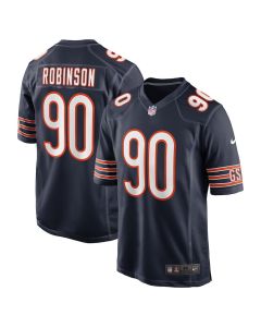Dominique Robinson 90 Chicago Bears Game Men Jersey – Navy