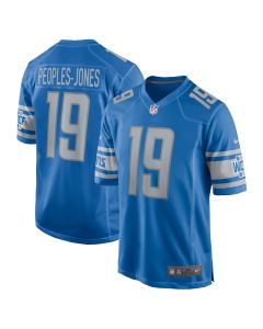 Donovan Peoples-Jones 19 Detroit Lions Game Men Jersey – Blue