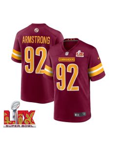 Dorance Armstrong #92 Washington Commanders Super Bowl LIX Jersey – Men’s – Burgundy