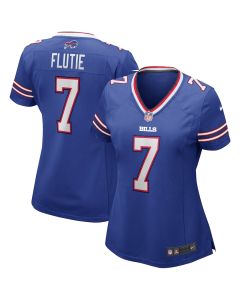 Doug Flutie 7 Buffalo Bills Women Game Retired Jersey – Royal