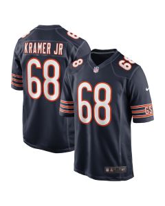 Doug Kramer Jr. 68 Chicago Bears Game Men Jersey – Navy