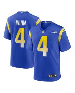 Dresser Winn 4 Los Angeles Rams Team Game Men Jersey – Royal