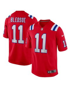 Drew Bledsoe 11 New England Patriots Men Retired Alternate Game Jersey – Red