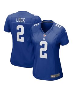 Drew Lock 2 New York Giants Women’s Game Jersey – Royal