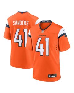 Drew Sanders 41 Denver Broncos Team Game Men Jersey – Orange