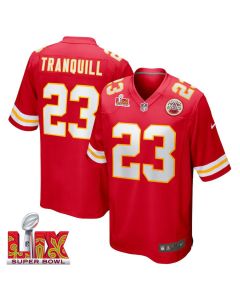 Drue Tranquill #23 Kansas City Chiefs Super Bowl LIX Jersey – Men’s – Red