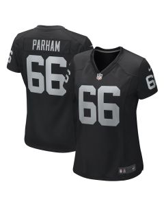 Dylan Parham 66 Las Vegas Raiders Women’s Team Game Jersey – Black