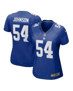 Dyontae Johnson 54 New York Giants Women’s Game Jersey – Royal