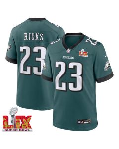 Eli Ricks #23 Philadelphia Eagles Super Bowl LIX Jersey – Men’s – Midnight Green