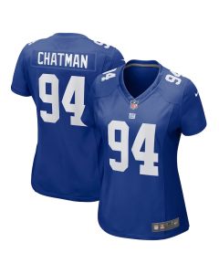 Elijah Chatman 94 New York Giants Women’s Game Jersey – Royal