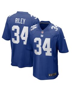 Elijah Riley 34 New York Giants Team Game Men Jersey – Royal