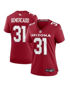Emari Demercado 31 Arizona Cardinals Women’s Game Jersey – Cardinal