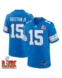 Ennis Rakestraw Jr. #15 Detroit Lions Super Bowl LIX Jersey – Men’s – Blue