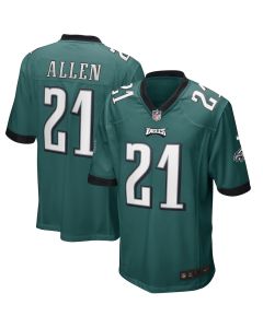 Eric Allen 21 Philadelphia Eagles Men Game Retired Jersey – Midnight Green