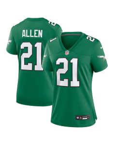 Eric Allen 21 Philadelphia Eagles Women’s Alternate Game Jersey – Kelly Green
